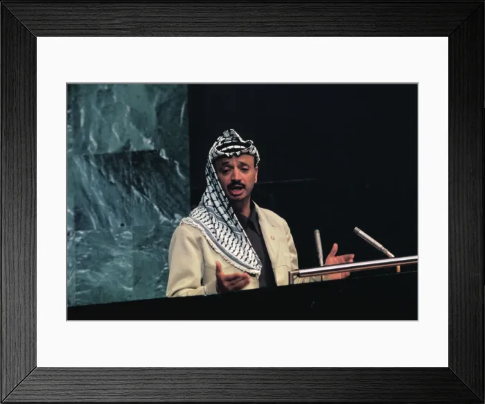 Framed Print : Yasser Arafat Addressing the U.N. General Assembly Framed Print : Yasser Arafat Addressing the U.N. General Assembly