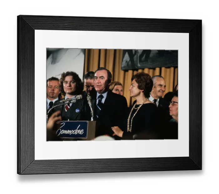 Framed Print : Hugh Carey And Mary Anne Krupsak Framed Print : Hugh Carey And Mary Anne Krupsak