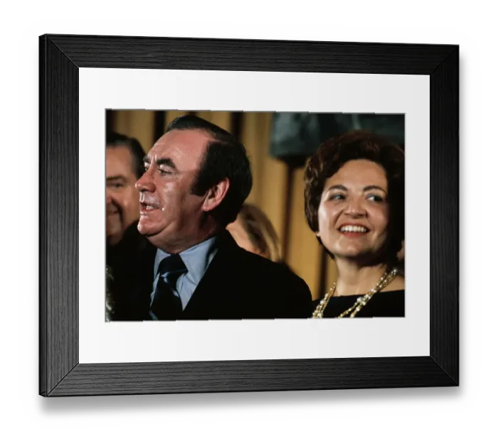Framed Print : Hugh Carey And Mary Anne Krupsak Framed Print : Hugh Carey And Mary Anne Krupsak