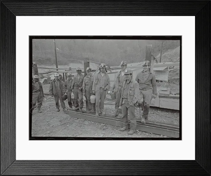 Framed Print : Union Carbide Miners Framed Print : Union Carbide Miners