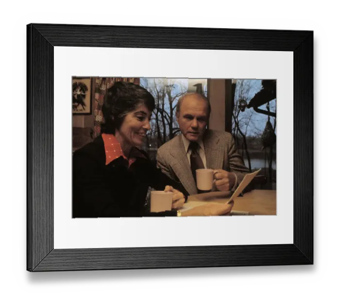 Framed Print : John Glenn Relaxing at Home with His Wife Framed Print : John Glenn Relaxing at Home with His Wife