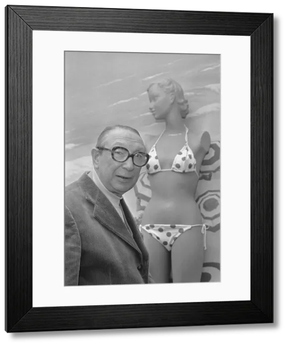 Framed Print : Louis Reard with Bikini Framed Print : Louis Reard with Bikini