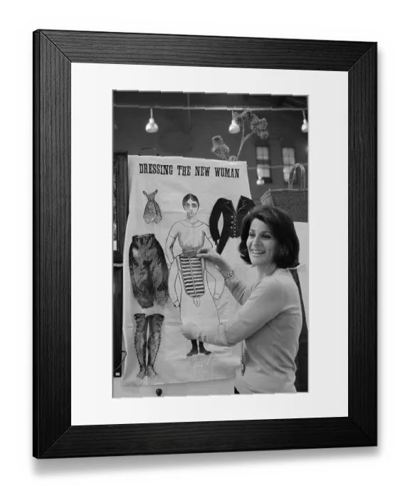 Framed Print : Woman Playing Party Game at Festival Framed Print : Woman Playing Party Game at Festival