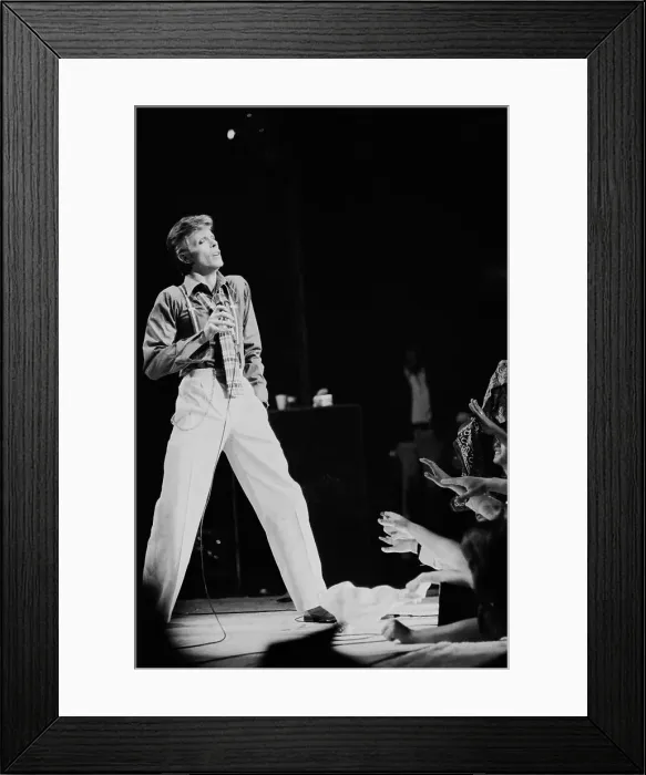 Framed Print : David Bowie Performing Framed Print : David Bowie Performing