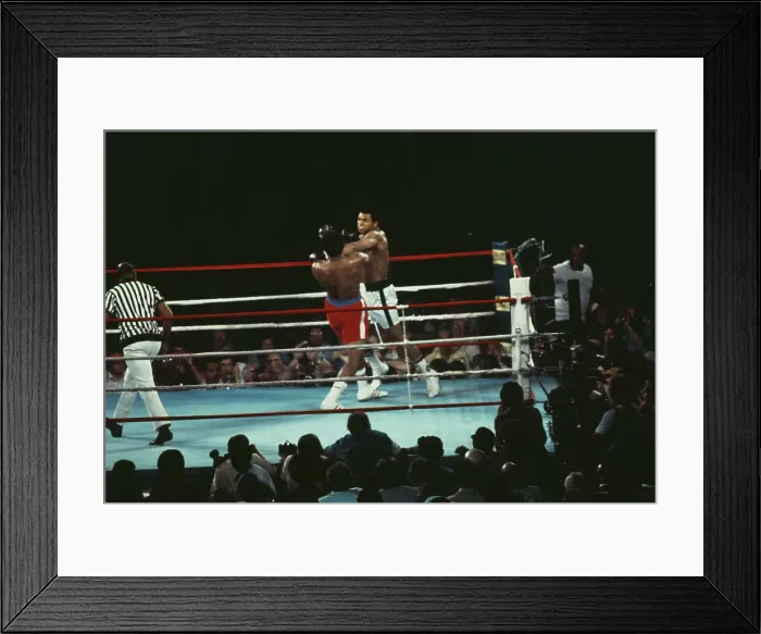 Framed Print : Muhammad Ali Vs George Foreman Framed Print : Muhammad Ali Vs George Foreman