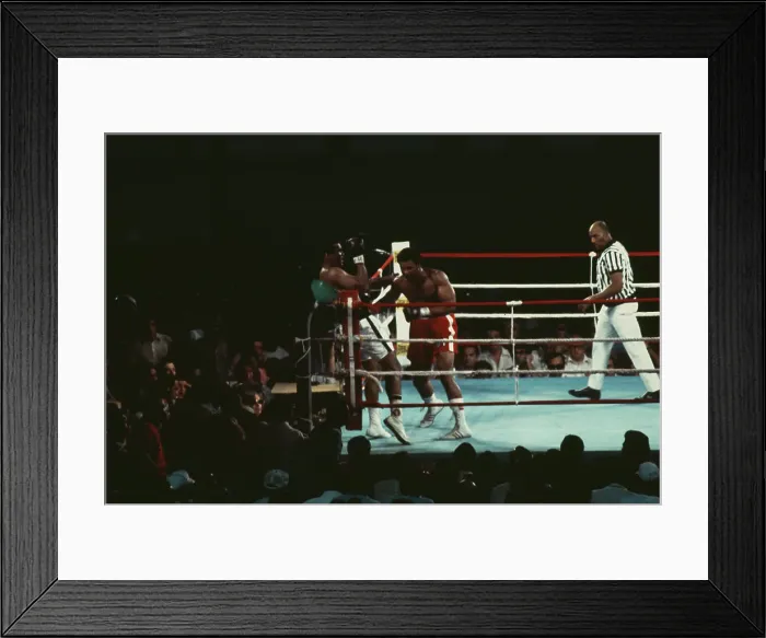 Framed Print : Muhammad Ali Vs George Foreman Framed Print : Muhammad Ali Vs George Foreman