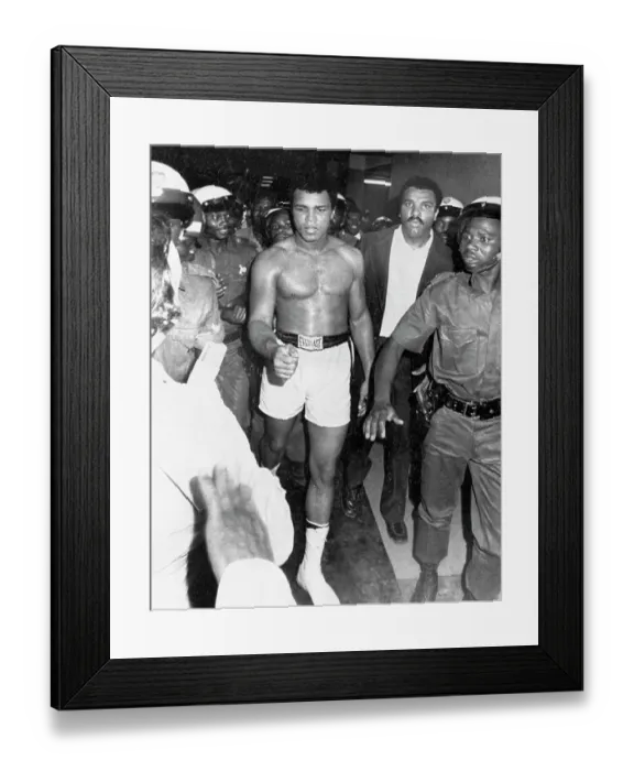 Framed Print : Muhammad Ali Heading for His Dressing Room Framed Print : Muhammad Ali Heading for His Dressing Room