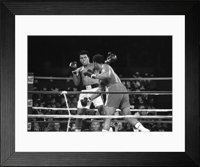 Framed Print : Foreman v. Ali Boxing Action Framed Print : Foreman v. Ali Boxing Action