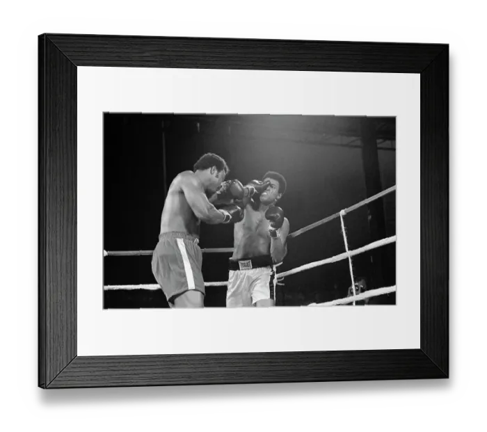 Framed Print : George Foreman and Muhammad Ali in the Boxing Ring Framed Print : George Foreman and Muhammad Ali in the Boxing Ring