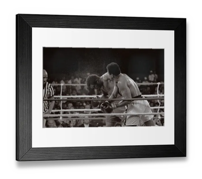 Framed Print : Muhammad Ali Hitting George Foreman Framed Print : Muhammad Ali Hitting George Foreman