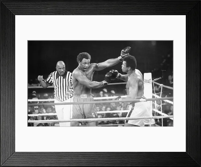 Framed Print : George Foreman Fighting Muhammed Ali Framed Print : George Foreman Fighting Muhammed Ali