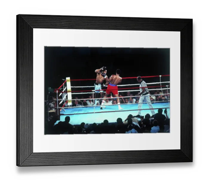 Framed Print : Portrait of Muhammad Ali Boxing George Foreman Framed Print : Portrait of Muhammad Ali Boxing George Foreman