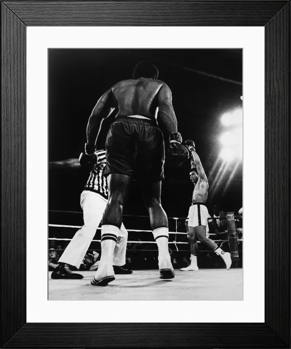 Framed Print : Ali Beats Forman in Kinshasa Framed Print : Ali Beats Forman in Kinshasa