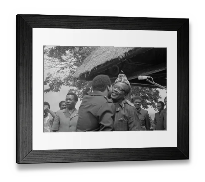 Framed Print : Ali Kissing Mobutu Framed Print : Ali Kissing Mobutu