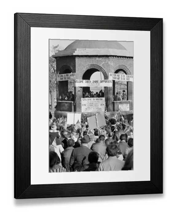 Framed Print : Anti-Busing Rally in South Boston Framed Print : Anti-Busing Rally in South Boston