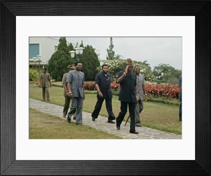 Framed Print : President Mobutu Of Zaire Framed Print : President Mobutu Of Zaire