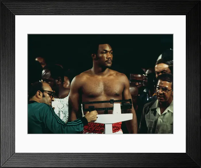Framed Print : George Foreman In Zaire Framed Print : George Foreman In Zaire