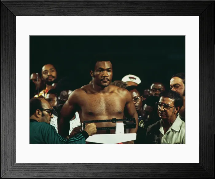 Framed Print : George Foreman In Zaire Framed Print : George Foreman In Zaire