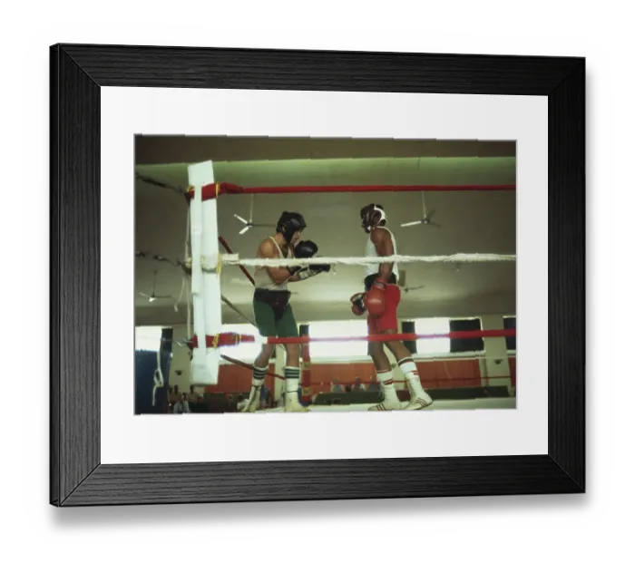 Framed Print : George Foreman Ahead Of Rumble In The Jungle