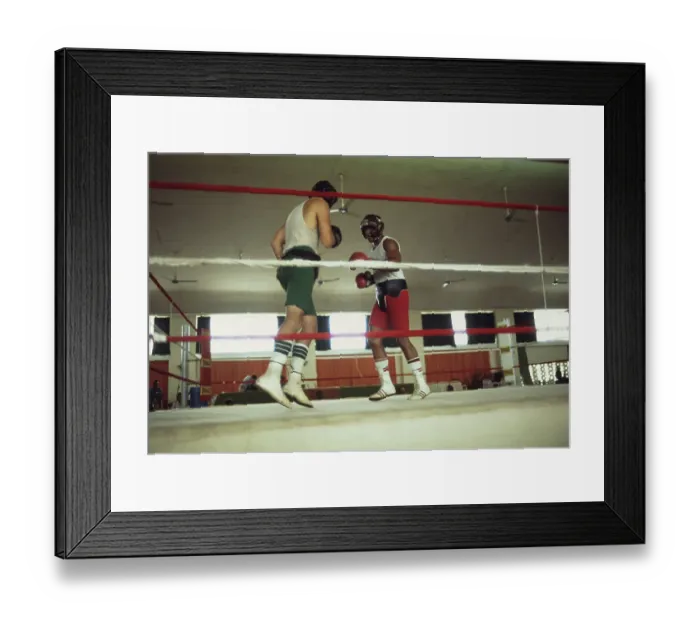 Framed Print : George Foreman Ahead Of Rumble In The Jungle Framed Print : George Foreman Ahead Of Rumble In The Jungle