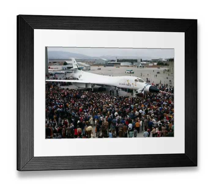 Framed Print : Supersonic B-1 Bomber During Rollout Ceremonies Framed Print : Supersonic B-1 Bomber During Rollout Ceremonies
