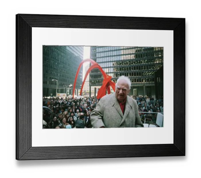 Framed Print : Alexander Calder at Dedication for His Sculpture Framed Print : Alexander Calder at Dedication for His Sculpture