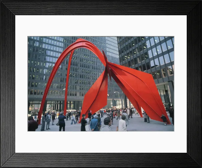 Framed Print : Flamingo by Alexander Calder Framed Print : Flamingo by Alexander Calder