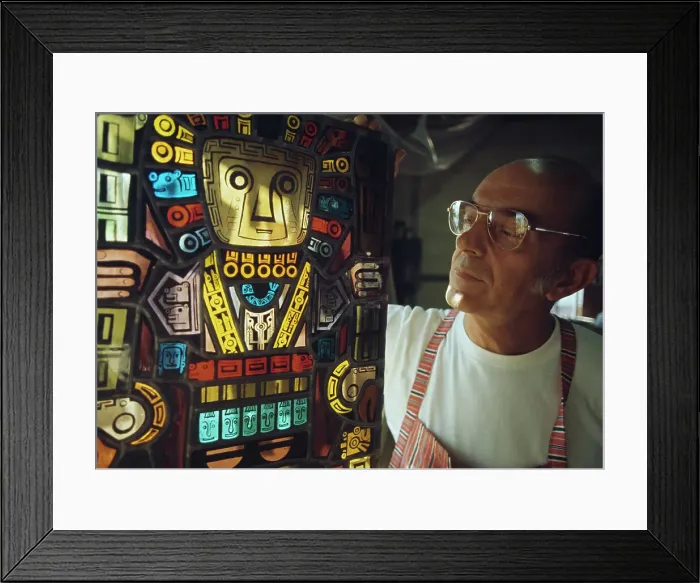 Framed Print : Stained Glass Window Maker