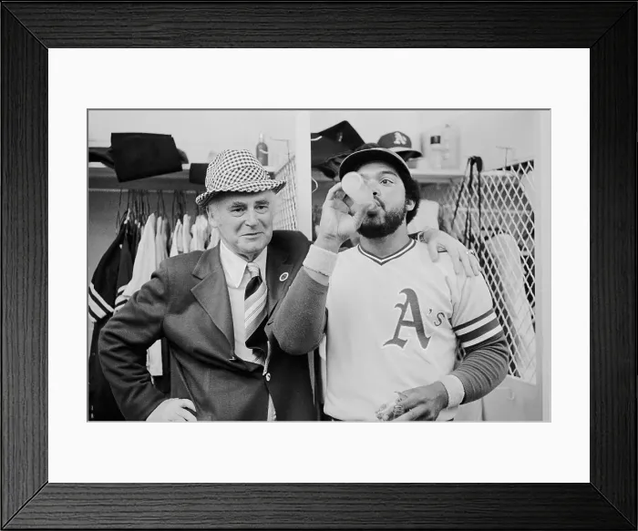 Framed Print : Charles Finley and Reggie Jackson Framed Print : Charles Finley and Reggie Jackson