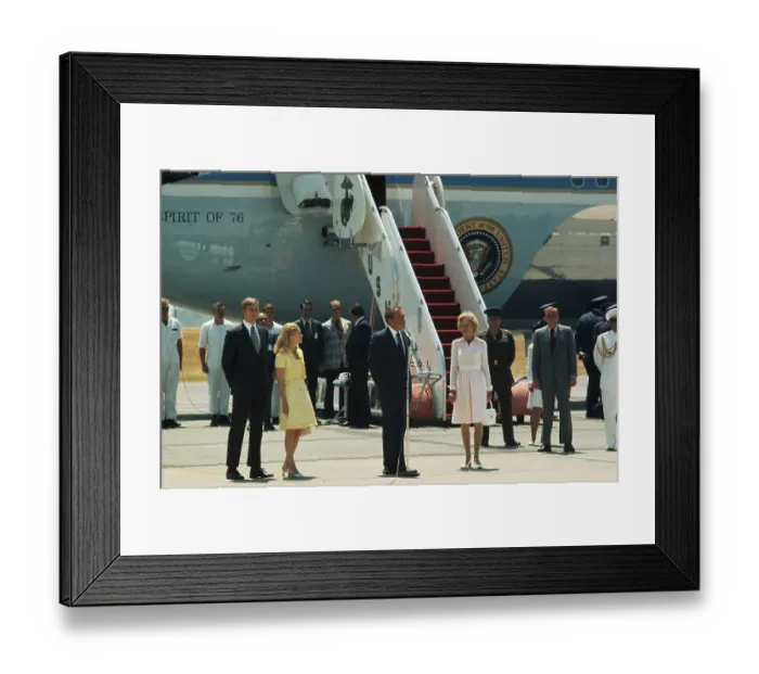 Framed Print : Richard Nixon and Family on Airfield Framed Print : Richard Nixon and Family on Airfield