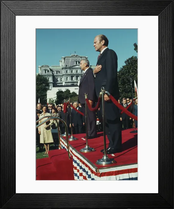 Framed Print : President Ford And Polish Leader Framed Print : President Ford And Polish Leader