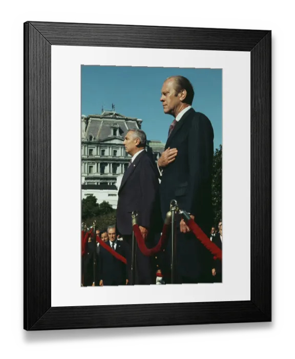 Framed Print : President Ford And Polish Leader Framed Print : President Ford And Polish Leader
