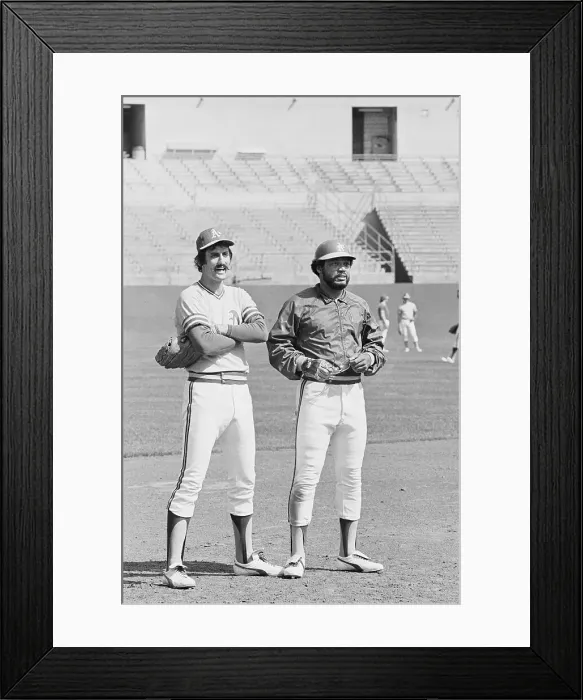 Framed Print : Rollie Fingers and Reggie Jackson Framed Print : Rollie Fingers and Reggie Jackson