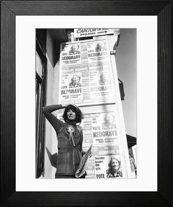Framed Print : Vanessa Redgrave By Election Posters Framed Print : Vanessa Redgrave By Election Posters