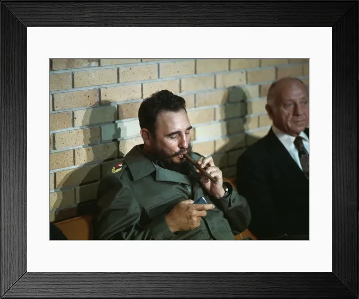 Framed Print : Cuban Prime Minister Fidel Castro Framed Print : Cuban Prime Minister Fidel Castro