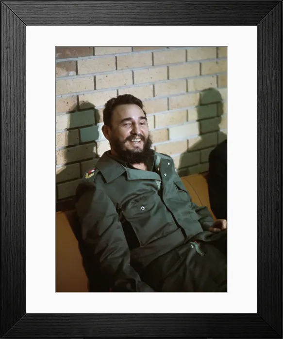 Framed Print : Cuban Prime Minister Fidel Castro Framed Print : Cuban Prime Minister Fidel Castro