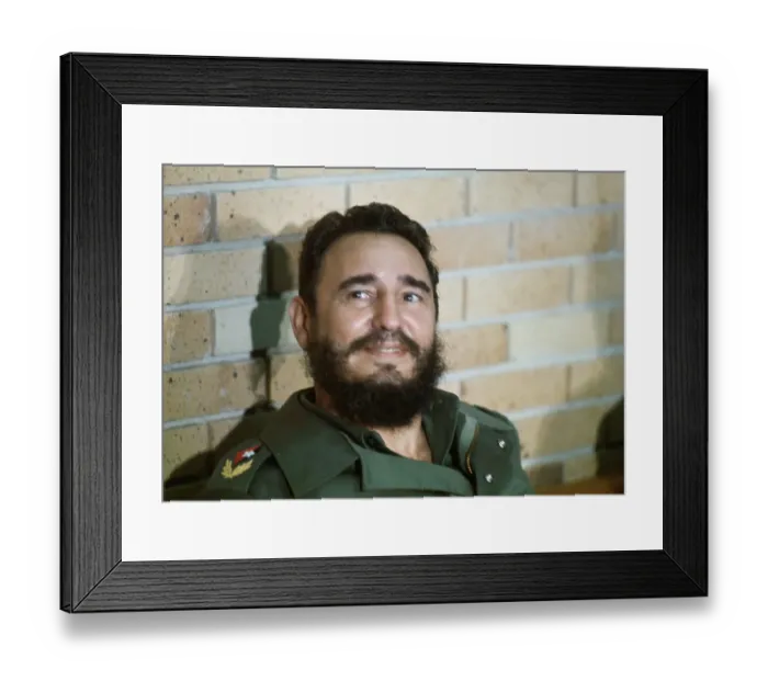 Framed Print : Cuban Prime Minister Fidel Castro Framed Print : Cuban Prime Minister Fidel Castro