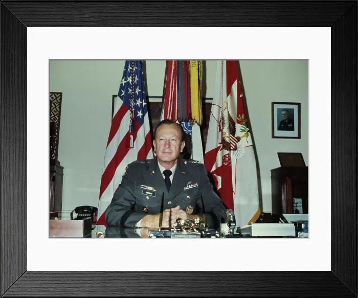 Framed Print : US Army Chief Of Staff Frederick C Weyand Framed Print : US Army Chief Of Staff Frederick C Weyand
