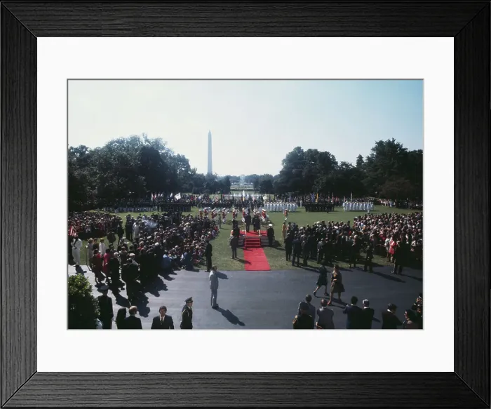 Framed Print : White House Lawn Ceremony Framed Print : White House Lawn Ceremony