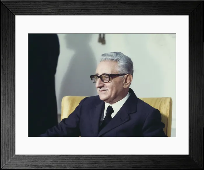 Framed Print : Italian President Giovanni Leone Framed Print : Italian President Giovanni Leone