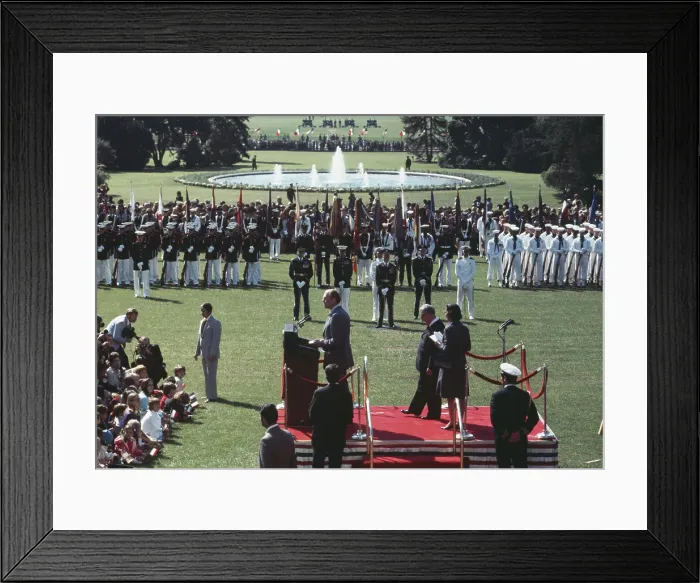 Framed Print : White House Lawn Ceremony Framed Print : White House Lawn Ceremony