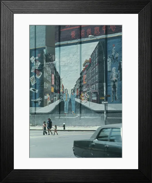 Framed Print : New Mural In Chinatown Framed Print : New Mural In Chinatown