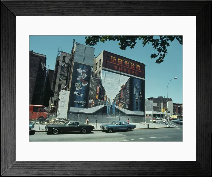 Framed Print : New Mural In Chinatown Framed Print : New Mural In Chinatown