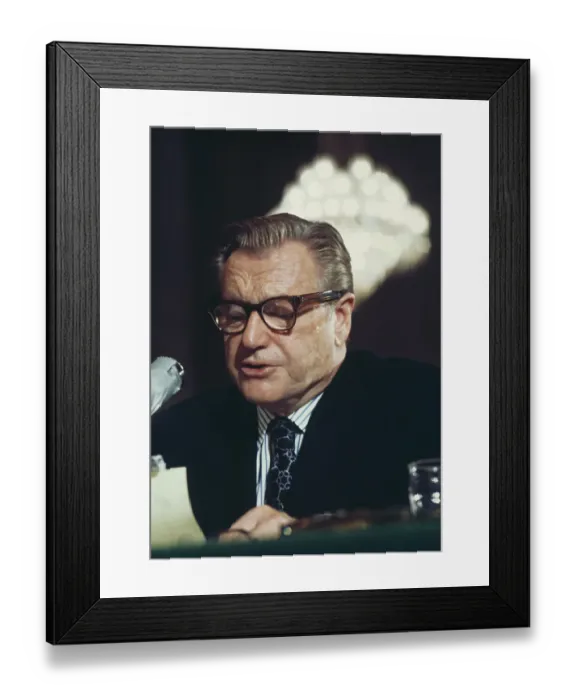 Framed Print : Nelson Rockefeller In Senate Rules Hearing Framed Print : Nelson Rockefeller In Senate Rules Hearing