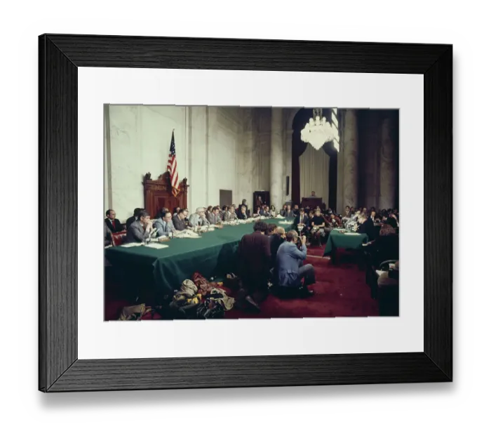 Framed Print : Nelson Rockefeller At Senate Rules Hearing