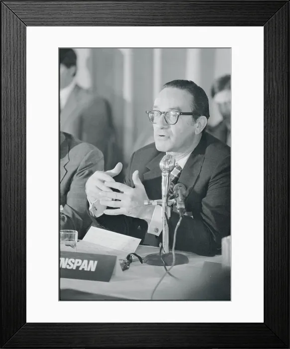 Framed Print : Alan Greenspan Addressing Representatives Framed Print : Alan Greenspan Addressing Representatives