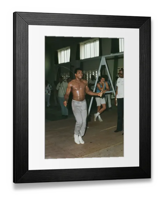 Framed Print : Muhammad Ali Working Out Framed Print : Muhammad Ali Working Out