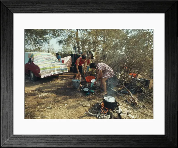 Framed Print : Cyprus Refugee Camp