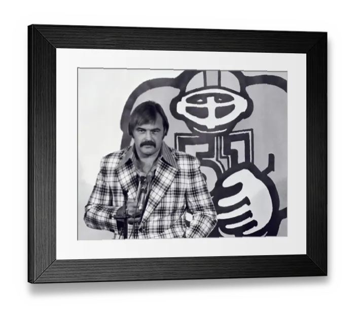Framed Print : Dick Butkus Speaking at Press Conference Framed Print : Dick Butkus Speaking at Press Conference