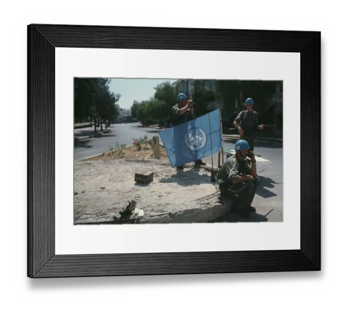 Framed Print : United Nations Troops In Cyprus Framed Print : United Nations Troops In Cyprus